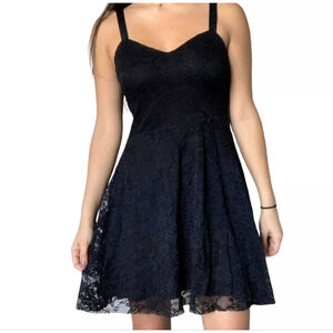 Free People Reflected Moonlight Lace Dress Black NWOT Size XS Prom Whimsigoth